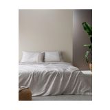 Madame Coco Astrid King Size%100 Pamuk Crep Baskılı Nevresim Takımı, Bej, 240 x 220