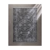 Madame Coco Aubane İplik Boyalı Kadife Halı - Koyu Gri - 160x230 cm