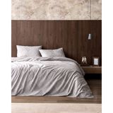 Madame Coco Aurelie King Size %100 Pamuk Ranforce Baskılı Çarşaflı Nevresim Takımı - Gri - 240 x 220 cm