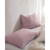 Madame Coco Belle Bambu 2'li Yastık Kılıfı - 50 x 70 cm - Açık Mürdüm