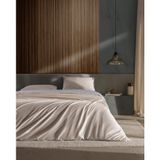 Madame Coco Bern King Size%100 Pamuk Baskılı Saten Nevresim Takımı, Bej, 240 x 220