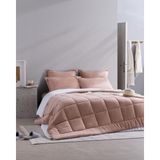 Madame Coco Bobigny SuperSoft Tek Kişilik Uyku Seti - Pudra - 155 x 215 cm