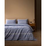 Madame Coco Boswell King Size %100 Pamuk Ranforce Baskılı Çarşaflı Nevresim Takımı - Mavi - 240 x 220 cm