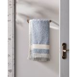 Madame Coco Brest İpliği Boyalı Yüz Havlusu - Mavi - 50x85 cm - Natural Koleksiyon