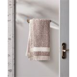Madame Coco Brest İpliği Boyalı Yüz Havlusu - Pudra - 50x85 cm - Natural Koleksiyon Pudra