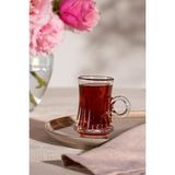 Madame Coco Brice 4 'lü Çay Fincanı Seti - 115 ml - Şeffaf