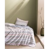 Madame Coco Burcet Çift Kişilik Ranforce Baskılı Çarşaflı Nevresim Takımı - 200 x 220 cm - Gri