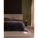 Madame Coco Camille King Size Vizon Emboss Battaniye - Antrasit - 220 x 240 cm