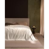 Madame Coco Camille King Size Vizon Emboss Battaniye - Ekru - 240 x 220 cm