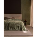 Madame Coco Camille King Size Vizon Emboss Battaniye - Haki - 200 x 220 cm