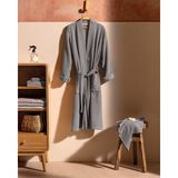 Madame Coco Carla Kimono Unisex Bornoz Set - Antrasit - S - M