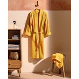 Madame Coco Carla Kimono Unisex Bornoz Set - Sarı - 2XL