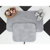 Madame Coco Carol 2'li Banyo Paspası - Gri - 60 x 100 cm