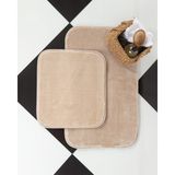 Madame Coco Carol 2'li Banyo Paspası - Vizon - 50x80 Cm - 110
