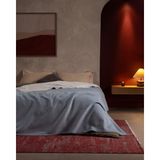 Madame Coco Caureo Tek Kişilik Wellsoft Baskılı Battaniye - Mavi/ekru - Mavi - Ekru - 150 x 200 cm