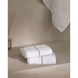 Madame Coco Celeste 2'li %100 Pamuk El Havlusu - Beyaz - 30X30 cm - 30 x 30 cm