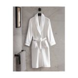 Madame Coco Celestiel Şalyaka Beyaz Unisex Bornoz