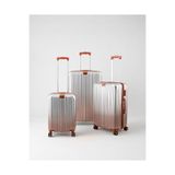 Madame Coco Chest 3'lü Set Valiz/Bavul - Gümüş