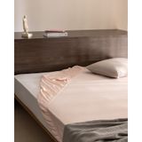 Madame Coco Ciel Tek Kişilik %100 Pamuk Lastikli Saten Çarşaf - Açık Pudra 8684427179703 Çok Renkli