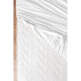 Madame Coco Ciel Tek Kişilik Plus%100 Pamuk Lastikli Saten Çarşaf, Beyaz, 100 x 200