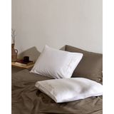 Madame Coco Coeur %100 Pamuk 2'li Yastık Kılıfı - Beyaz/bej - 50x70