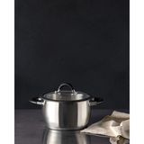 Madame Coco Colin Derin Tencere - Çelik - 22 cm