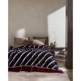 Madame Coco Dourel Çift Kişilik Welsoft Baskılı Battaniye - Lacivert - 200 x 220 cm