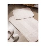Madame Coco Emele 2'li Banyo Paspası - Bej - 60x100
