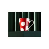 Madame Coco Espoir Point New Bone China Kupa, Beyaz/Kırmızı