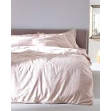 Madame Coco Eze King Size Jakarlı Saten Çarşaflı Nevresim Takımı - Pudra - 240 x 220 cm
