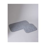 Madame Coco Frisson 2'li Banyo Paspası - Gri - 50x80 cm
