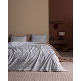 Madame Coco Garon Çift Kişilik %100 Pamuk Ranforce Baskılı Nevresim Takımı - Gri - 200 x 220 cm