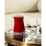 Madame Coco Gemma 12-Li Çay Bardağı Seti - 00-Siyah - Beyaz