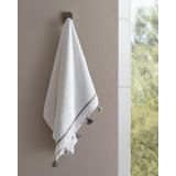 Madame Coco Gland Yüz Havlusu, Beyaz-Gri, 50 x 80