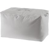 Madame Coco Gri Çiçek Desen Baskılı Hurç 64x41x35 cm Polipropilen Malzeme ile Pratik Saklama - 1 Adet