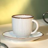 Madame Coco Hiver 6 Kişilik Gri Kahve Fincan Seti