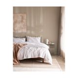 Madame Coco Justine King Size %100 Pamuk Çarşaflı Nevresim Takımı - Beyaz/Pudra