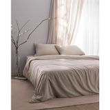 Madame Coco King Size%100 Pamuk Nakışlı Nevresim Takımı, Bej, 240 x 220