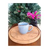 Madame Coco Kleby Naturel Mavi Kupa - 250 ml - 8,5 X8 cm - 1 Adet