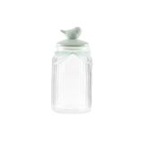 Madame Coco Kuşlu Kavanoz Silindir - Mint Yeşili - 1300 Ml Mint Yeşili