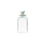 Madame Coco Kuşlu Kavanoz Silindir - Mint Yeşili - 1300 ml