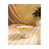 Madame Coco Lison Ayaklı Meyve Kasesi - Kırmızı - 30 cm