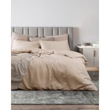 Madame Coco Loire King Size Tencel Çarşaflı Nevresim Takımı ( TENCEL:trade_mark: ) - Bej - 240 x 220 cm
