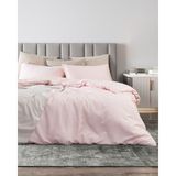 Madame Coco Loire King Size Tencel Çarşaflı Nevresim Takımı ( TENCEL:trade_mark: ) - Pudra - 240 x 220 cm