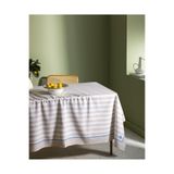 Madame Coco Louve Polycotton Masa Örtüsü - Bej/Beyaz - 150X200 Cm