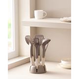 Madame Coco Lucca 6'lı Standlı Servis Seti - Bej - 35 cm