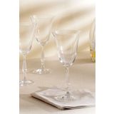 Madame Coco Lucinda 4'lü 250 ml Kristal Şarap Kadehi Seti