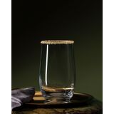 Madame Coco Lucinda Optikli 4'lü Kristal Meşrubat Bardağı Seti - 380ML