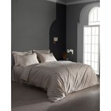 Madame Coco Lune King Size Bambu Saten Nevresim Takımı - Bej - 240 x 220 cm