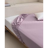 Madame Coco Manon King Size %100 Pamuk Ranforce Lastikli Çarşaf - Açık Mürdüm - 180X200CM